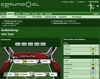 Screenshot Aufstellung