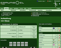 Screenshot Aufstellung